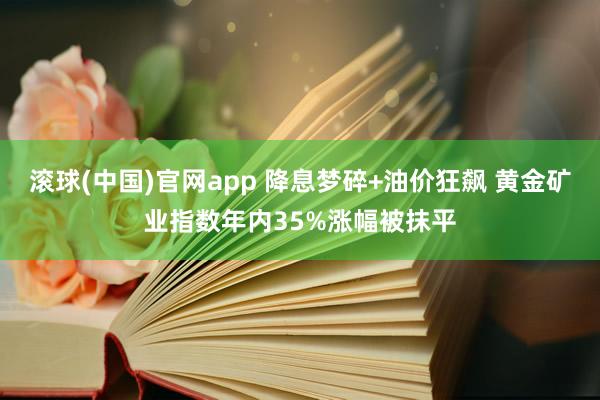滚球(中国)官网app 降息梦碎+油价狂飙 黄金矿业指数年内35%涨幅被抹平