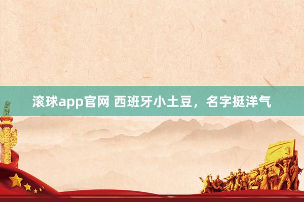 滚球app官网 西班牙小土豆，名字挺洋气
