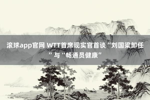 滚球app官网 WTT首席现实官首谈“刘国梁卸任”与“畅通员健康”
