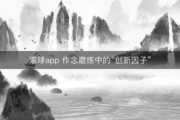 滚球app 作念磨练中的“创新因子”
